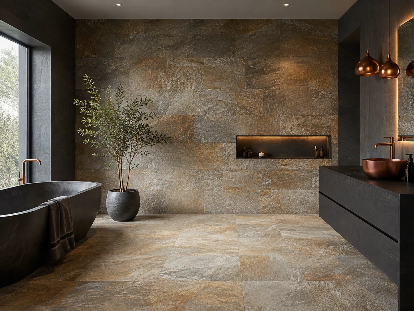 Natural stone tiling by TLS Tiling in London
